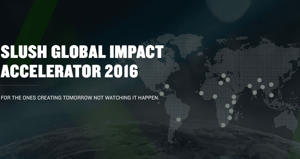 slush global impact accelerator 2016